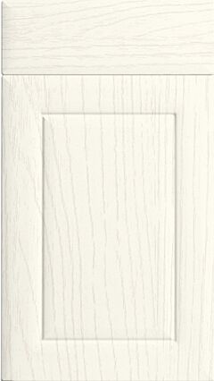 Arun Woodgrain Matt White Kitchen Doors