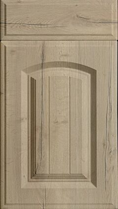 Grooved Arch Halifax Natural Oak Kitchen Doors
