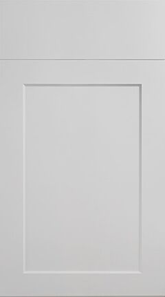 Narrow Frame Shaker High Gloss Light Grey Kitchen Doors