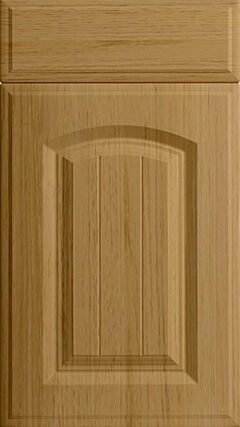 Grooved Arch Lissa Oak Kitchen Doors