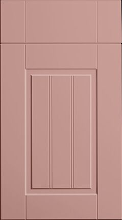 Tongue & Groove Matt Dusky Pink Kitchen Doors