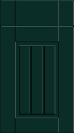 Tongue & Groove Super Matt Fir Green Kitchen Doors