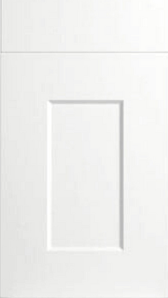 Wide Frame Shaker High Gloss White Kitchen Doors